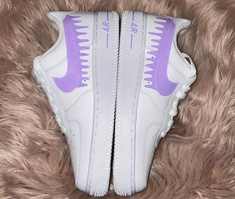 Lilac Drippy Airforce 1s