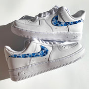 Blue Camo Swoosh Airforce 1s