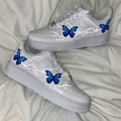 Butterfly Lightning Effect Airforce 1s