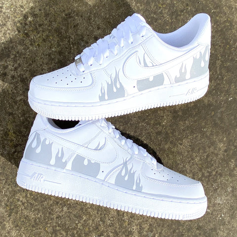 Reflective Flames Airforce 1s