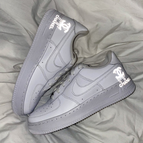 Reflective Chanel Airforce 1s