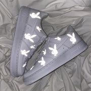 Reflective Playboy Airforce 1s