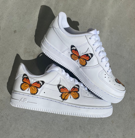 Orange Butterfly Effect Airforce 1s