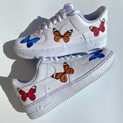 Multicolour Butterfy Effect Airforce 1s