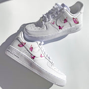 Pink Butterfly Flutter Airforce 1s