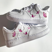 Pink Butterfly Flutter Airforce 1s