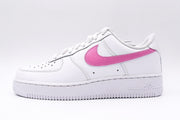 Carnation Pink Swoosh Airforce 1s