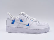 Blue Butterfly Flutter Airforce 1s