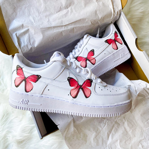 Pink Butterfly Effect Airforce 1s