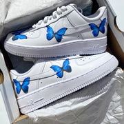 Blue Butterfly Airforce 1s