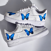 Blue Butterfly Airforce 1s