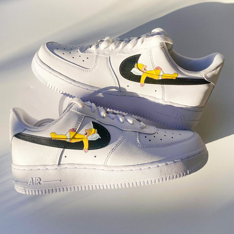 Homer Simpson Airforce 1s