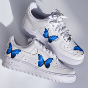 Blue Butterfly Airforce 1s