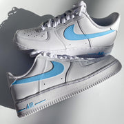 Baby Blue Swoosh Airforce 1s