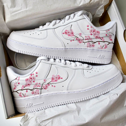 Cherry Blossom Print Airforce 1s