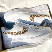 Cheeta Print Swoosh Airforce 1s