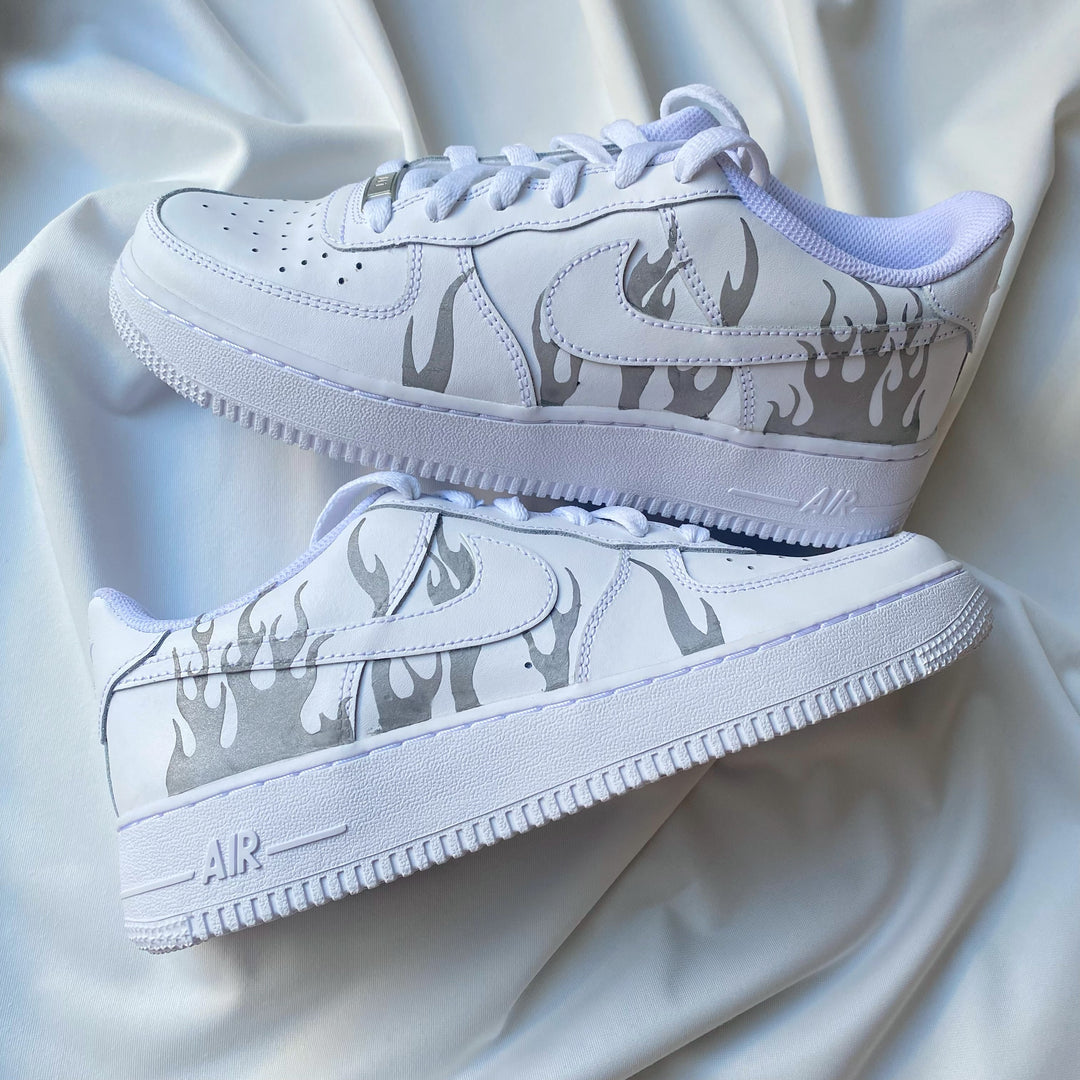 reflective flame air force 1